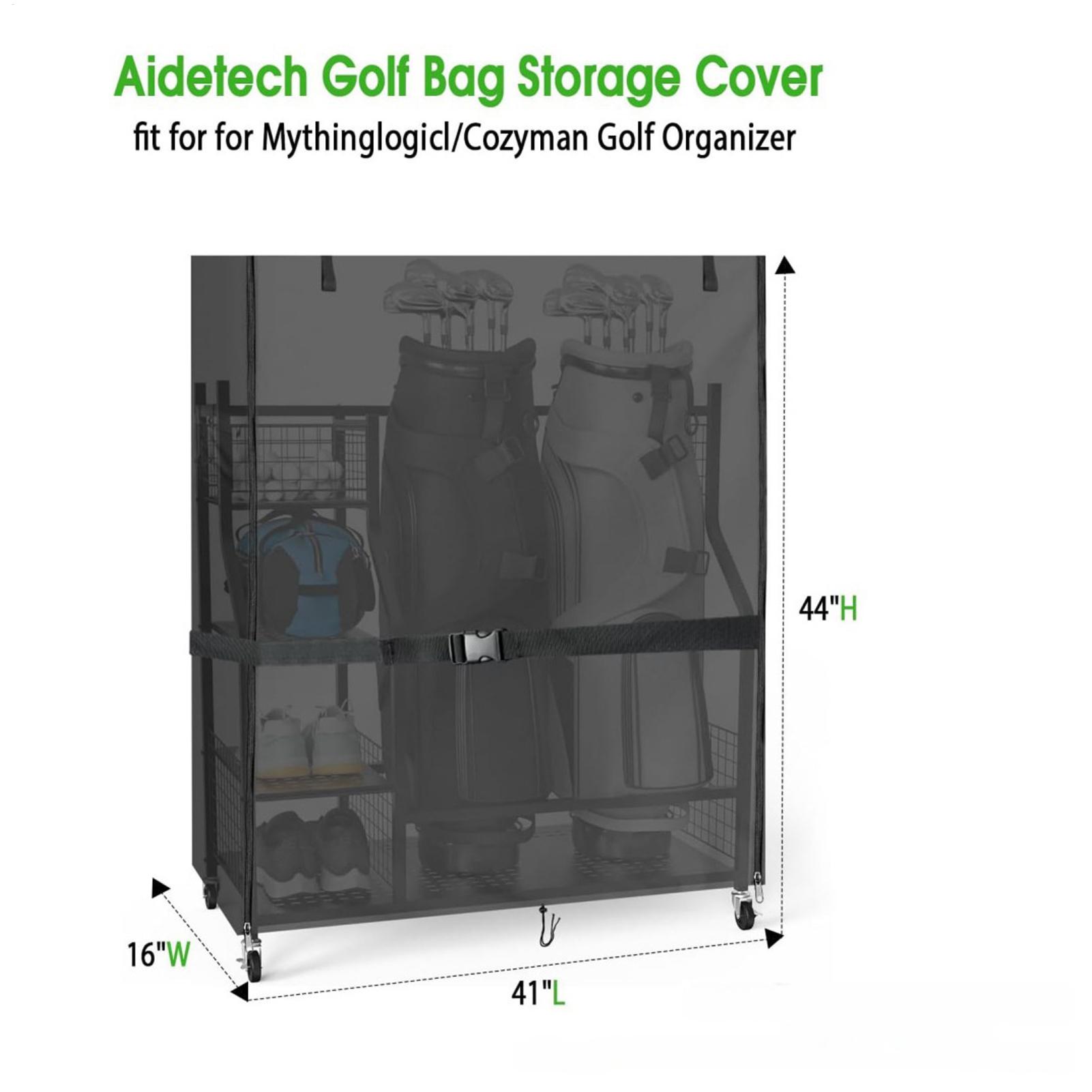 Golf Equipment Garage Organizer - Golf Bag Stand Covers Oxford Dustproof