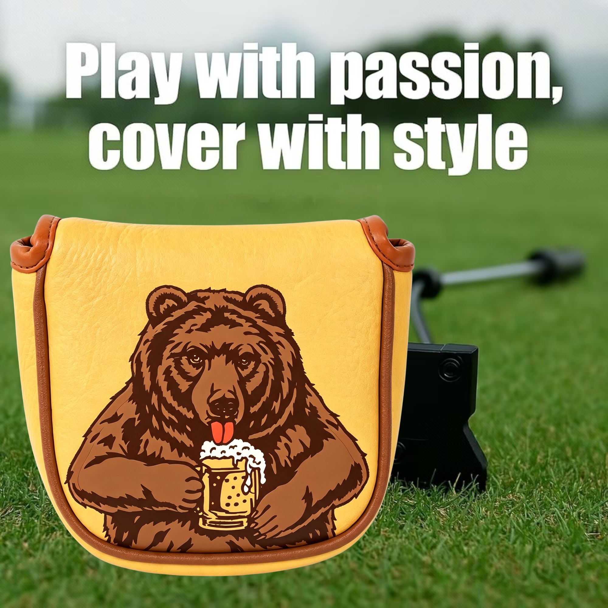 Skull Embroidered Golf Mallet  - Golf Equipment And Accessories review and price