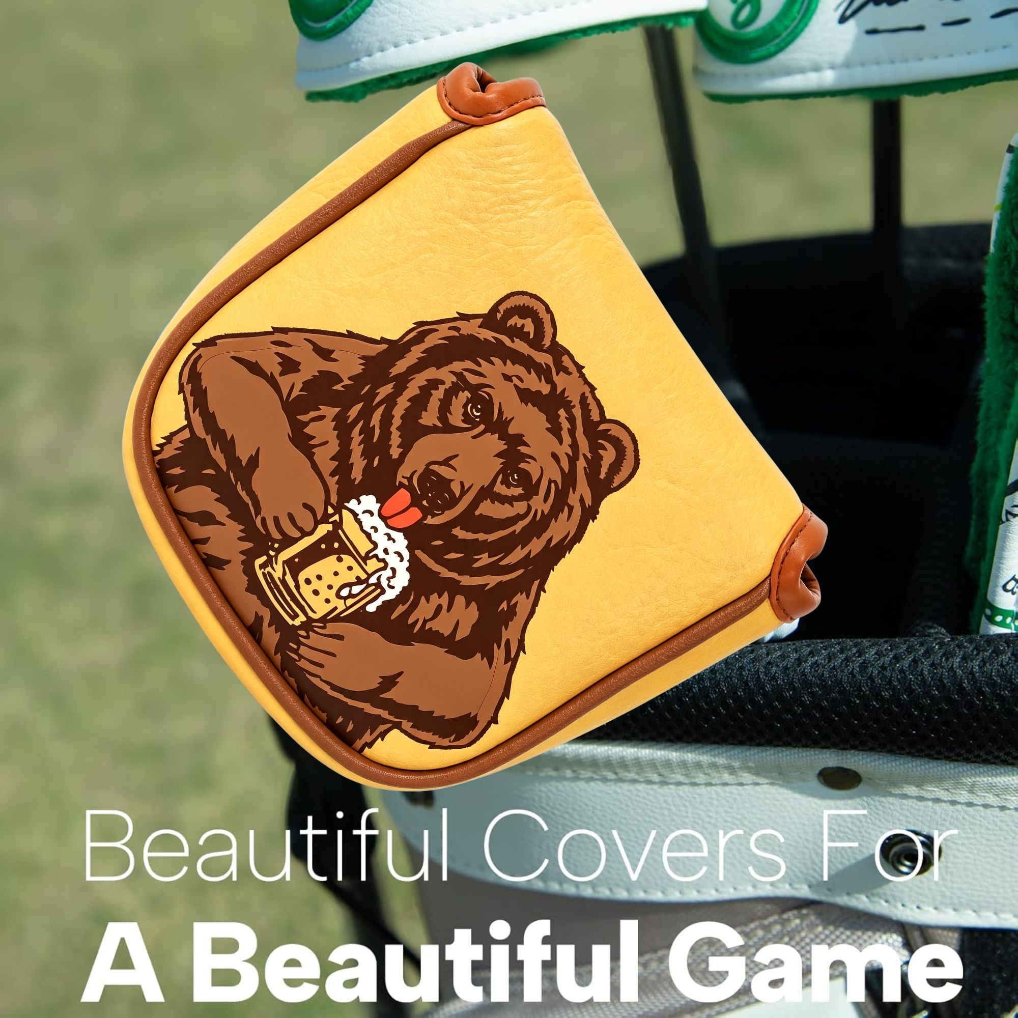 Skull Embroidered Golf Mallet  - Golf Equipment And Accessories review and price