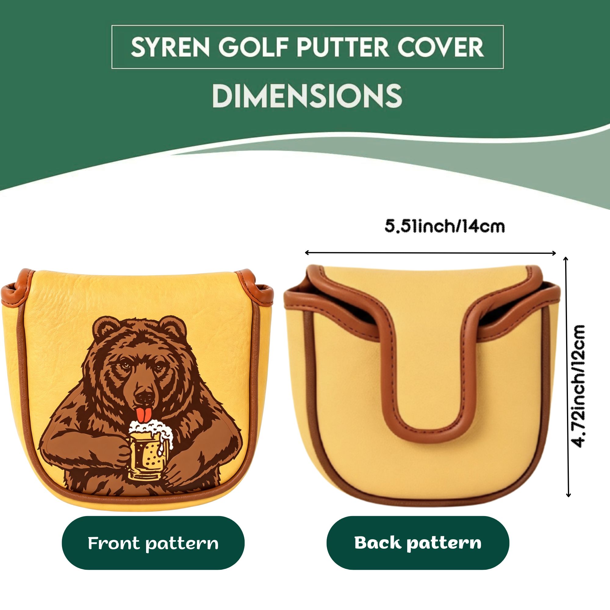 Skull Embroidered Golf Mallet  - Golf Equipment And Accessories review and price