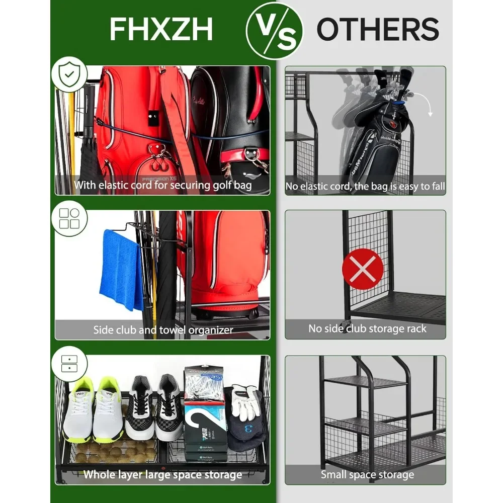 -Bag Storage Garage Organizer- - Golf Equipment Garage Organizer review and price