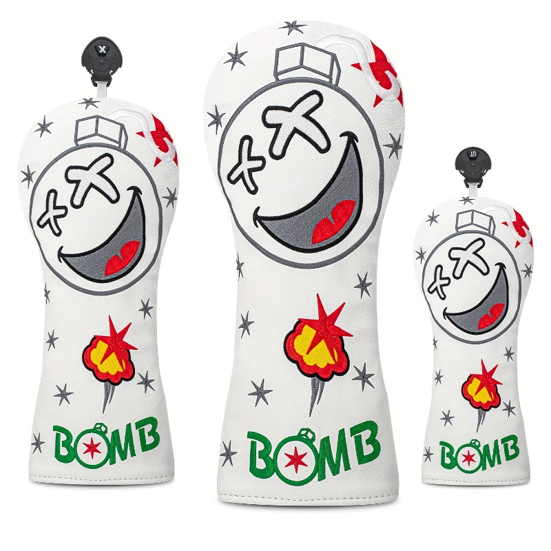 Golf Club Head Cover - White,  - Golf Equipment Cabinet review and price
