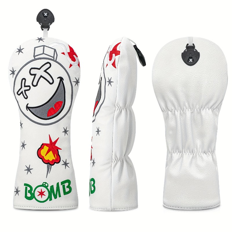 Golf Club Head Cover - White,  - Golf Equipment Cabinet review and price