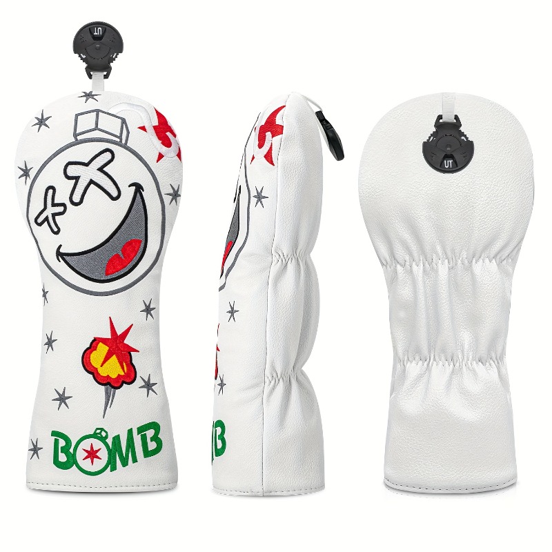 Golf Club Head Cover - White,  - Golf Equipment Cabinet review and price