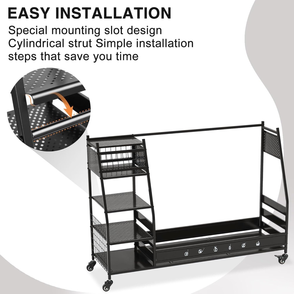 Golf Bag Storage Rack Stand Ho - Golf Equipment Garage Organizer review and price