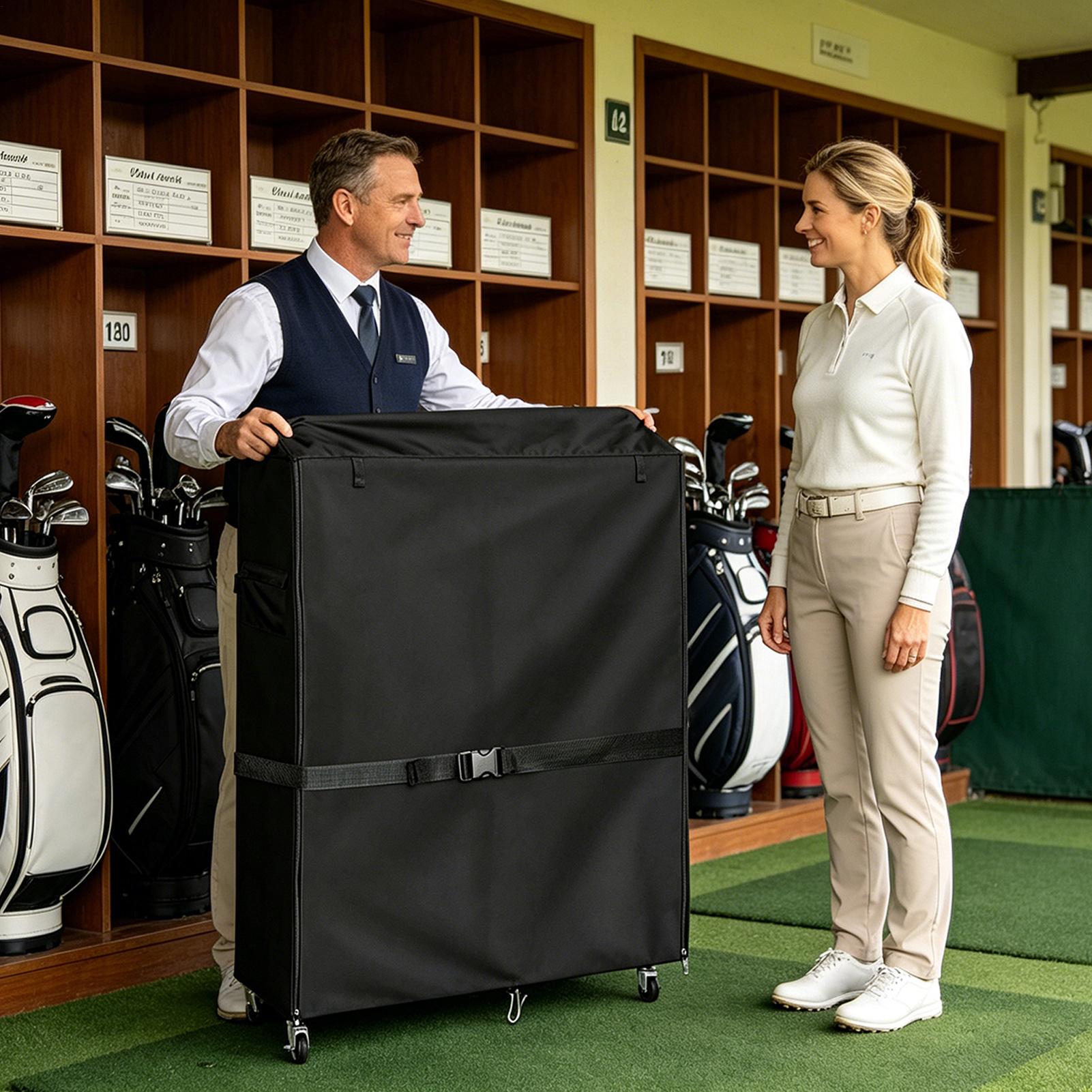 Golf Bag Storage Cover Oxford  - Golf Equipment Garage Organizer review and price