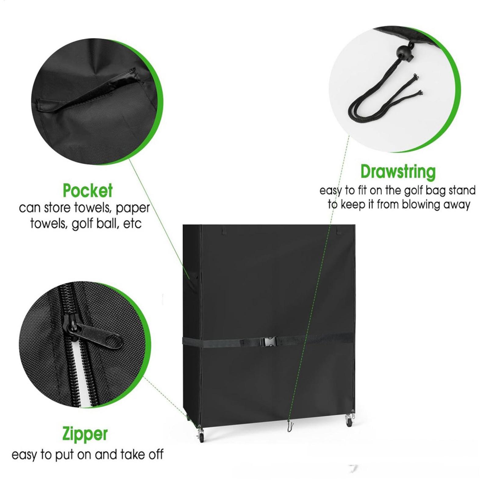 Golf Bag Stand Covers Oxford W - Golf Equipment Garage Organizer review and price